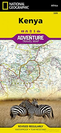 Kenya: Travel Maps International Adventure Map (National Geographic Adventure Map) - National Geographic Maps [KSIĄŻKA]