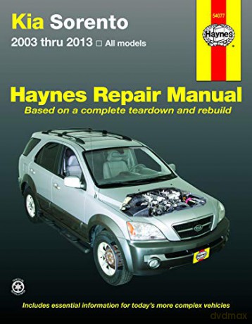 Kia Sorento, 03-'13 Haynes Repair Manual [KSIĄŻKA]