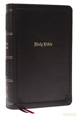 KJV, End-of-Verse Reference Bible, Personal Size Large Print, Leathersoft, Black, Red Letter, Thumb Indexed, Comfort Print: Holy Bible, King James Version - Bible [KSIĄŻKA]