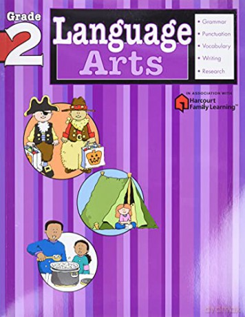Language Arts: Grade 2 (Flash Kids Harcourt Family Learning) - Flash Kids Editors [KSIĄŻKA]