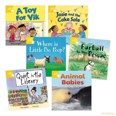 Learn at Home:Star Reading Yellow Level Pack (5 fiction and 1 non-fiction book) - Celia Warren [KSIĄŻKA]