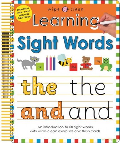 Learning Sight Words: Wipe Clean Spirals (Wipe Clean Learning) UK Edition - Roger Priddy [KSIĄŻKA]