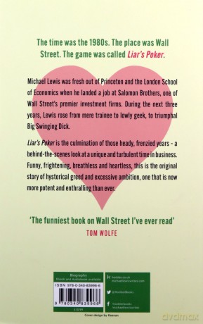 Liar's Poker: From the author of the Big Short - Michael Lewis [KSIĄŻKA]