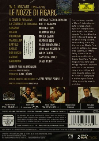 Bohm Wp: Mozart:Le Nozze Di Figaro [2DVD]