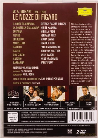 Bohm Wp: Mozart:Le Nozze Di Figaro [2DVD]