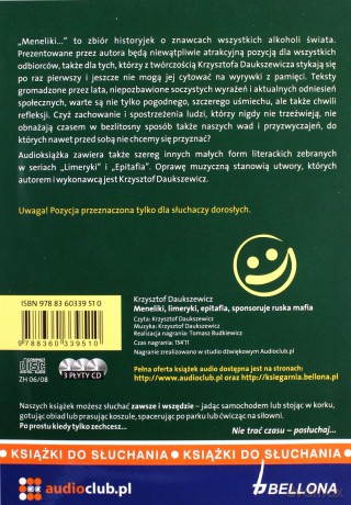 Meneliki, limeryki, epitafia, sponsoruje ruska mafia cd - Krzysztof Daukszewicz  [KSIĄŻKA]
