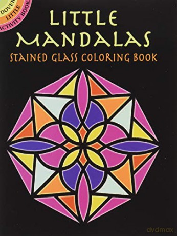 Little Mandalas Stained Glass Coloring Book (Little Activity Books) - A G Smith [KSIĄŻKA]