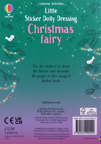 Little Sticker Dolly Dressing Christmas Fairy - Fiona Watt [KSIĄŻKA]