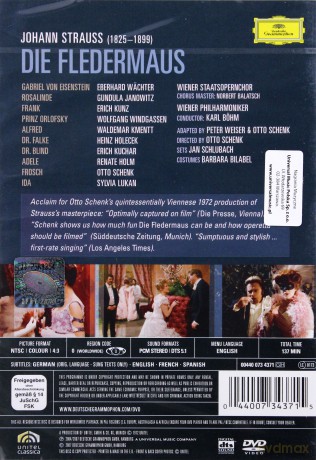 Bohm Wp: Strauss J:Fledermaus [DVD]