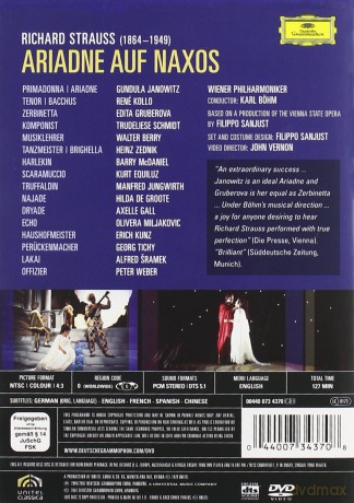 Bohm Wp: Strauss R:Ariadne Auf Naxos [DVD]
