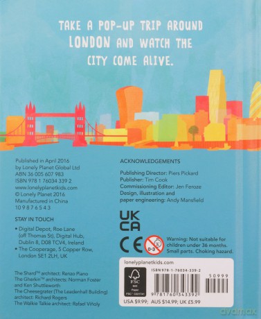 Lonely Planet Kids Pop-up London - Lonely Planet Kids [KSIĄŻKA]