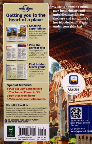 Lonely Planet Rome (Travel Guide) - Duncan Garwood [KSIĄŻKA]