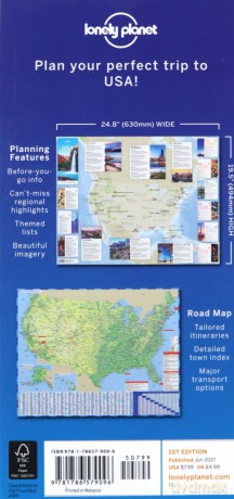 Lonely Planet USA Planning Map - Lonely Planet [KSIĄŻKA]