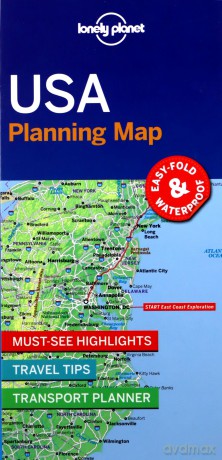 Lonely Planet USA Planning Map - Lonely Planet [KSIĄŻKA]