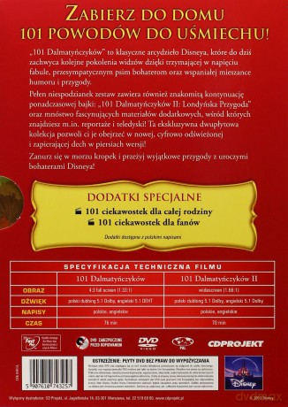 101 Dalmatyńczyków 1+2 (Disney) [BOX] [2DVD]