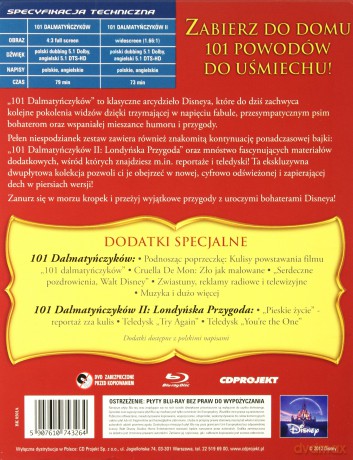 101 Dalmatyńczyków 1+2 (Disney) [BOX] [2xBlu-Ray]