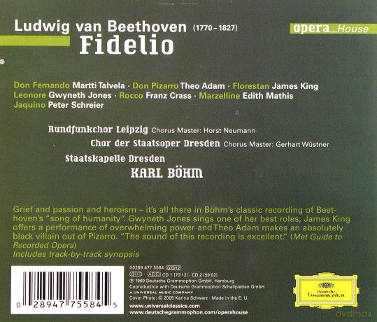 Bohm, Staatskapelen Dresden: Beethoven:Fidelio Opera House [2CD]