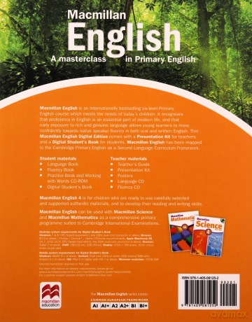 Macmillan English 4: Language Book (Primary ELT Course for the Middle East) - Mary Bowen [KSIĄŻKA]
