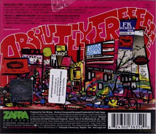 Frank Zappa: Absolutely Free [CD]