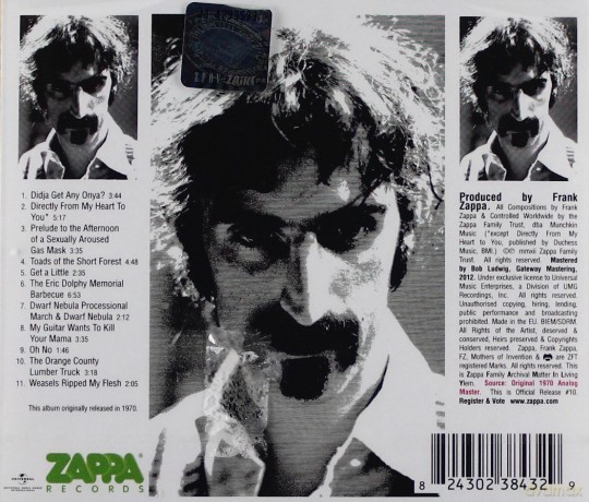 Frank Zappa: Weasels Ripped My Flesh [CD]