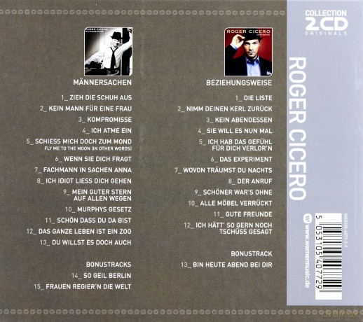 Roger Cicero: Mannersachen/Beziehungsweise [2CD]