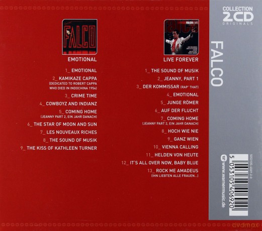 Falco: Emotional/Live Forever [2CD]