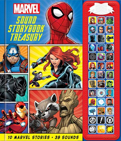 Marvel - Spider-man, Avengers, Black Panther, and More! Sound Storybook Treasury - PI Kids (Play-a-Sound) - PI Kids [KSIĄŻKA]