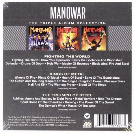 Manowar: The Triple Album Collection [3CD]