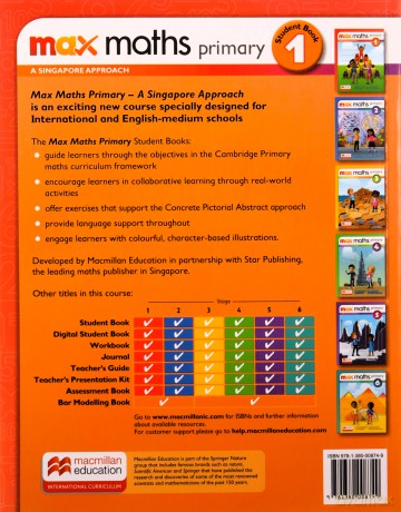 Max Maths Primary A Singapore Approach Grade 1 Student Book - Tony Cotton [KSIĄŻKA]
