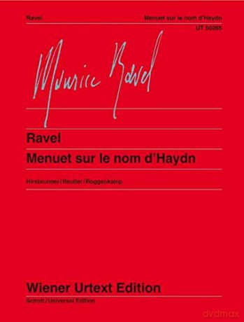 Menuet Sur Le Nom D'Haydn (WIENER URTEXT) - Jochen Reutter [KSIĄŻKA]