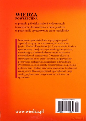 Gramatyka Języka Niderlandzkiego Z Ćwiczeniami [KSIĄŻKA]