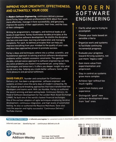 Modern Software Engineering: Doing What Works to Build Better Software Faster - David Farley [KSIĄŻKA]