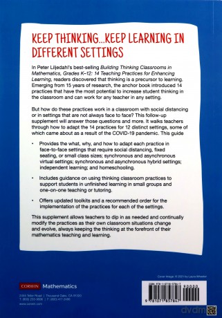 Modifying Your Thinking Classroom for Different Settings: A Supplement to Building Thinking Classrooms in Mathematics (Corwin Mathematics Series) - Peter Liljedahl [KSIĄŻKA]