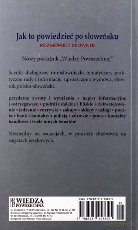 Jak To Powiedzieć Po Słoweńsku. [KSIĄŻKA]