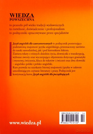 Język Angielski Dla Zaawansowanych [KSIĄŻKA]