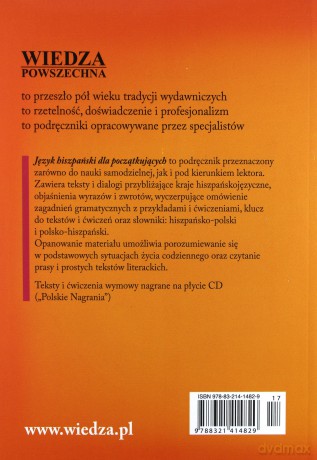 Język Hiszpański Dla Początkujących [KSIĄŻKA]+[CD]
