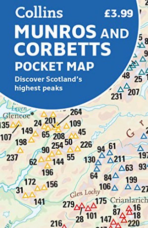 Munros and Corbetts Pocket Map: Discover Scotland's highest peaks - Collins Maps [KSIĄŻKA]