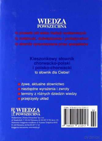 Kieszonkowy Słownik Chorwacko-Polski, Polsko-Chorwacki [KSIĄŻKA]