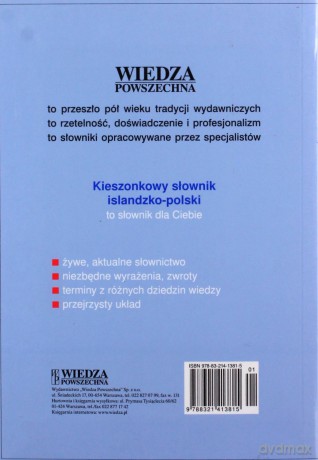 Kieszonkowy Słownik Islandzko-Polski [KSIĄŻKA]