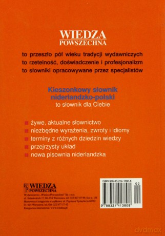 Kieszonkowy Słownik Niderlandzko-Polski [KSIĄŻKA]