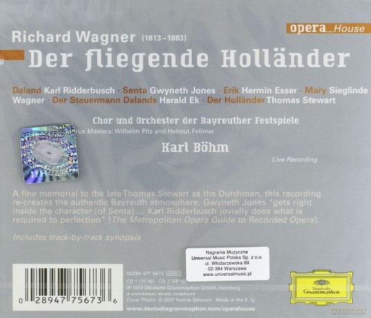 Bohm: Wagner: Der Fliegende Hollander Opera House [2CD]