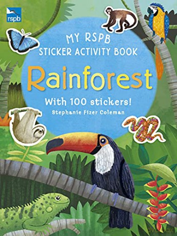 My RSPB Sticker Activity Book: Rainforest - Stephanie Fizer Coleman [KSIĄŻKA]