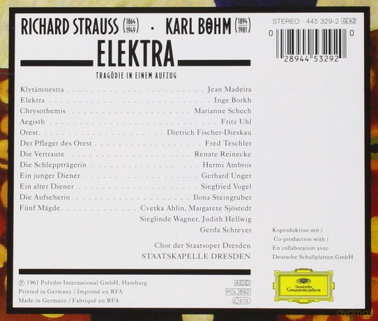 Bohm:Strauss: Elektra [2CD]