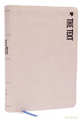 NET, The TEXT Bible, Leathersoft, Stone, Comfort Print: Uncover the message between God, humanity, and you - DiMarco [KSIĄŻKA]