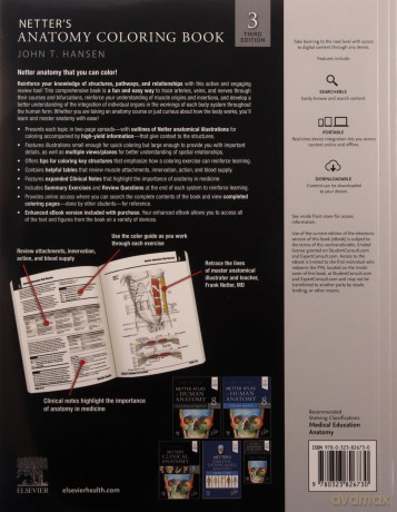 Netter's Anatomy Coloring Book (Netter Basic Science) - John T. Hansen PhD [KSIĄŻKA]