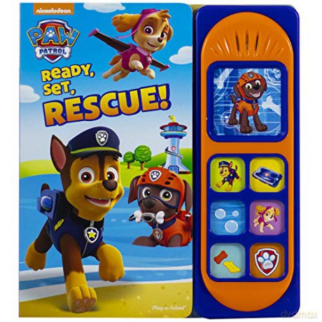 Nickelodeon Paw Patrol Chase, Skye, Marshall, and More! - Ready, Set, Rescue! Sound Board Book - PI Kids (Play-A-Sound) [KSIĄŻKA]