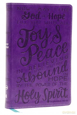 NKJV, Holy Bible for Kids, Verse Art Cover Collection, Leathersoft, Purple, Comfort Print: Holy Bible, New King James Version [KSIĄŻKA]