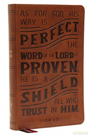 NKJV, Personal Size Reference Bible, Verse Art Cover Collection, Leathersoft, Tan, Red Letter, Comfort Print: Holy Bible, New King James Version [KSIĄŻKA]