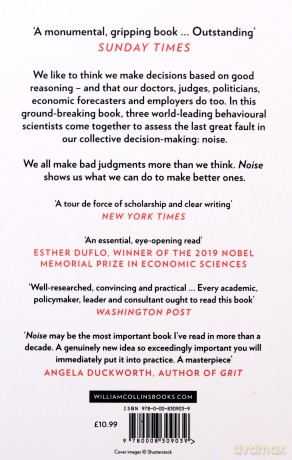 Noise: The new book from the authors of 'Thinking, Fast and Slow' and 'Nudge' - Daniel Kahneman [KSIĄŻKA]