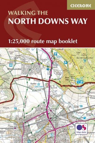 North Downs Way Map: 1:25,000 Route Map Booklet (Southern England) - Kev Reynolds [KSIĄŻKA]
